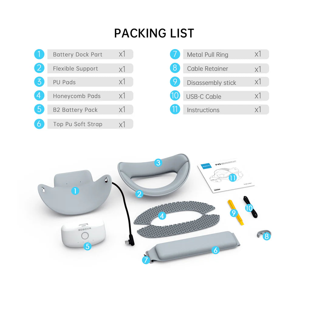 BOBOVR P4S - Battery Strap for PICO 4 Ultra & Ultra Enterprise