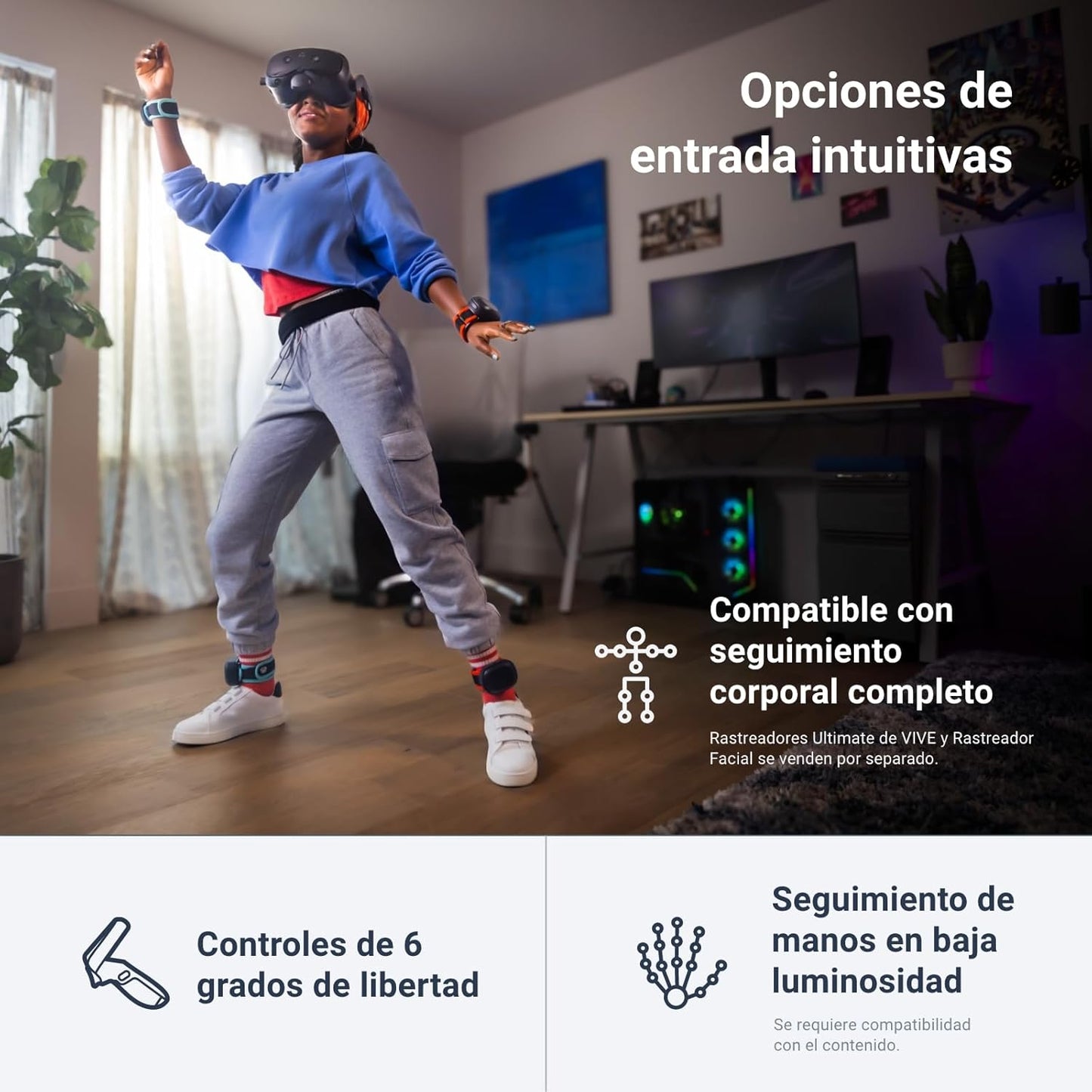 HTC VIVE Focus Vision | Gafas de Realidad Virtual y Mixta XR