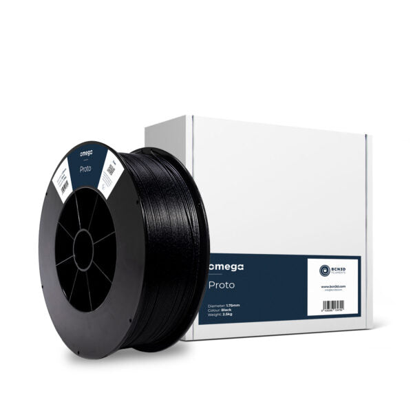 BCN3D Omega | Filament Proto Noir pour Impression 3D Professionnelle | 1.75mm 2.5kg