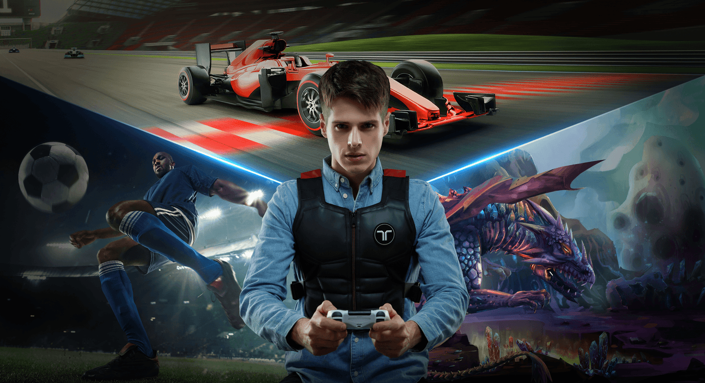 CHALECO HÁPTICO REALIDAD VIRTUAL GAMING XRSHOP