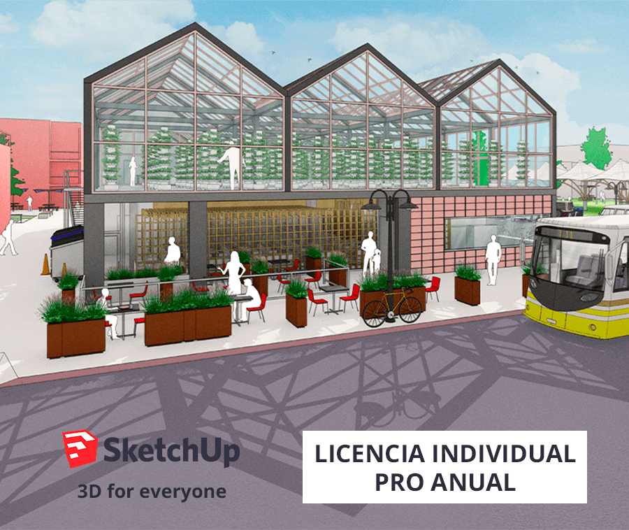 SketchUp Software de diseño 3D - Licencia Individual PRO Anual - XRShop