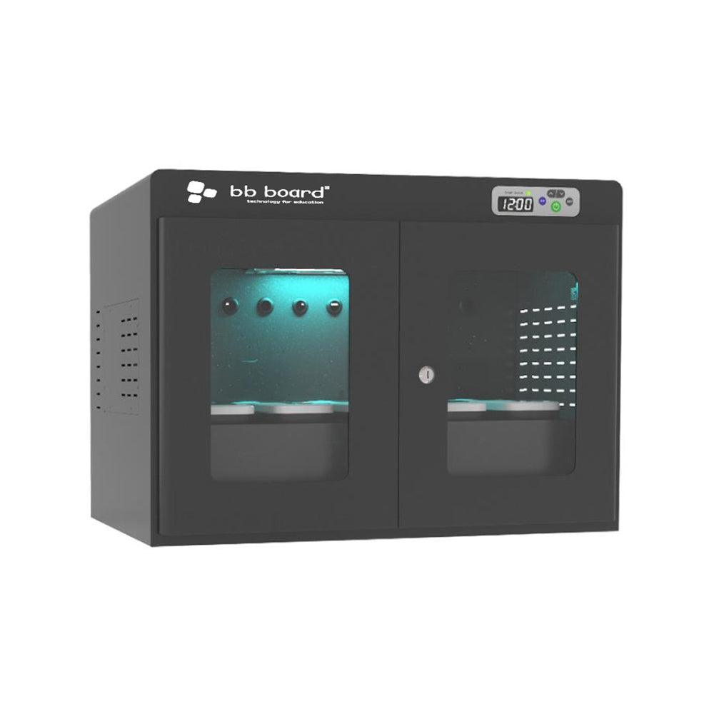 Cabinet for 10 VR viewers with UV sterilizer