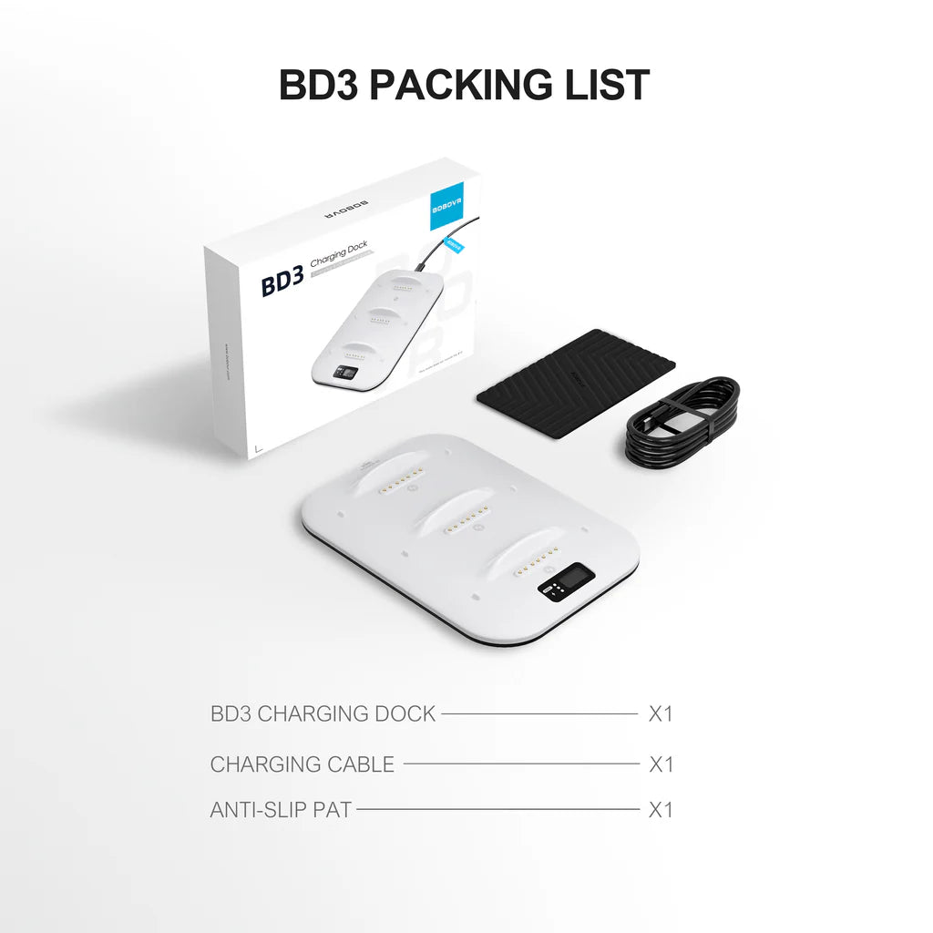 BOBOVR BD3 Base de Carga Superrápida para Baterías B100