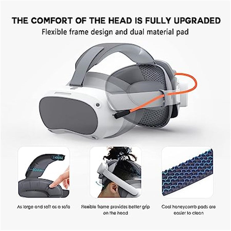 BOBOVR P4 - Adjustable Head Strap with Battery for PICO 4