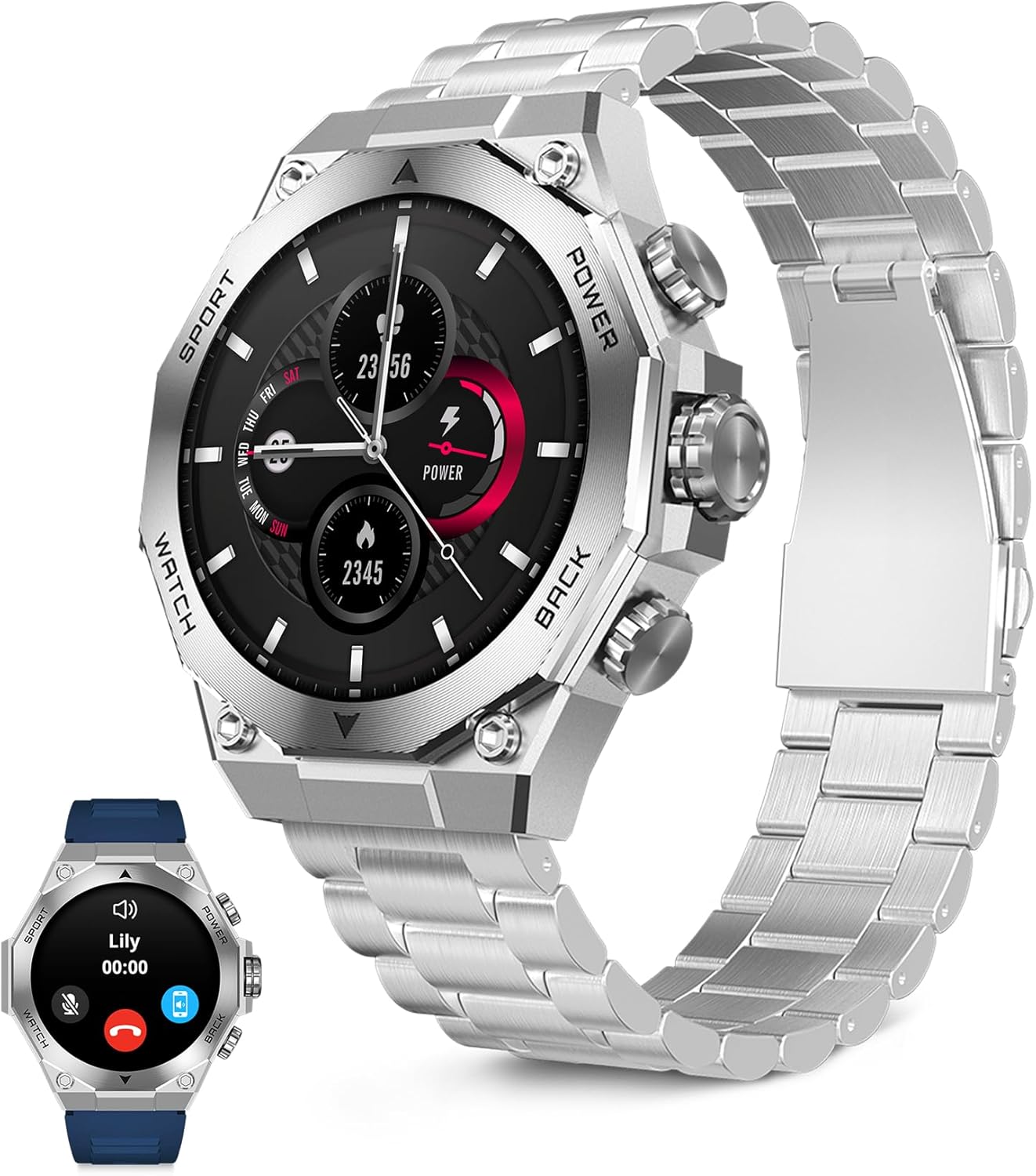 Ksix - Smartwatch Titanium AMOLED 1.43