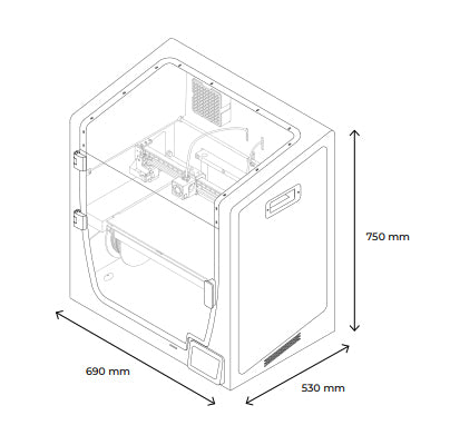 BCN3D - Imprimante 3D professionnelle - Epsilon W27 IDEX FDM