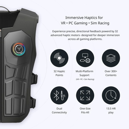 bHaptics TactSuit Pro +  TactSleeve - Chaleco y Mangas Háptico Inalámbricas para brazos