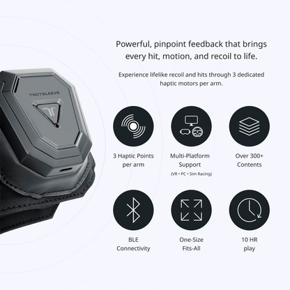 bHaptics TactSuit Pro +  TactSleeve - Chaleco y Mangas Háptico Inalámbricas para brazos