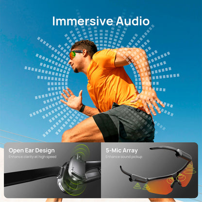 BleeqUp Ranger – Gafas Deportivas con Cámara AI - Lentes Zeiss