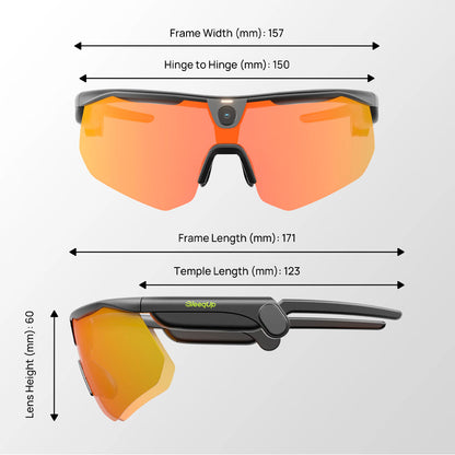 BleeqUp Ranger – Gafas Deportivas con Cámara AI - Lentes Zeiss