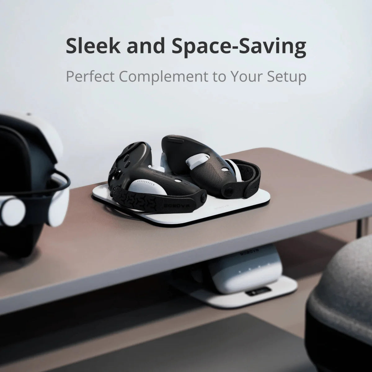 BOBOVR CD3 Base de Carga y agarres para mandos Meta Quest 3 / 3s