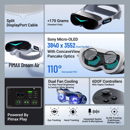 Pimax Dream Air (SLAM + mandos)