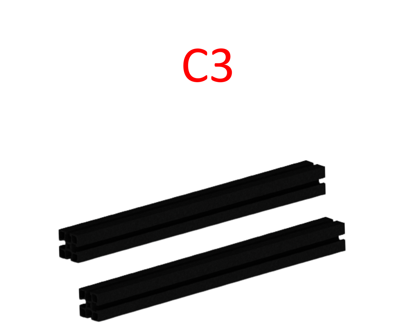 Frame reinforcement covers kit C3 - NWS