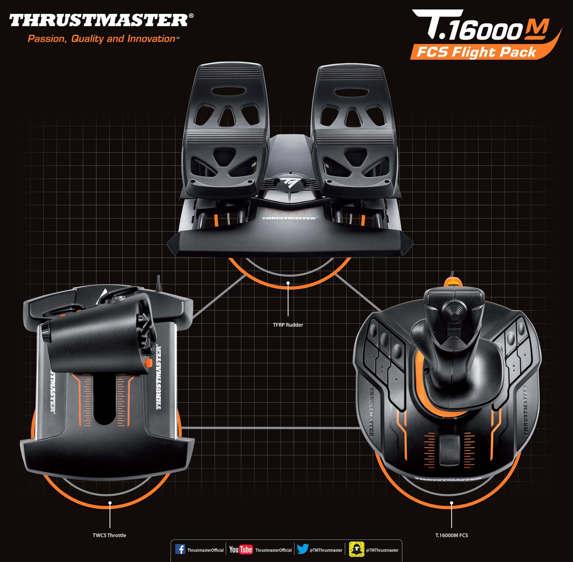 Thrustmaster T.16000M FCS Flight Pack - PC - XRShop