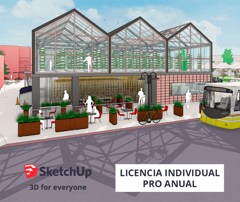 SketchUp Software de diseño 3D - Licencia Individual PRO Anual
