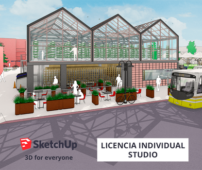 SketchUp 3D Design Software - Individual Studio License (Includes V-Ray and Scan Essentials)
